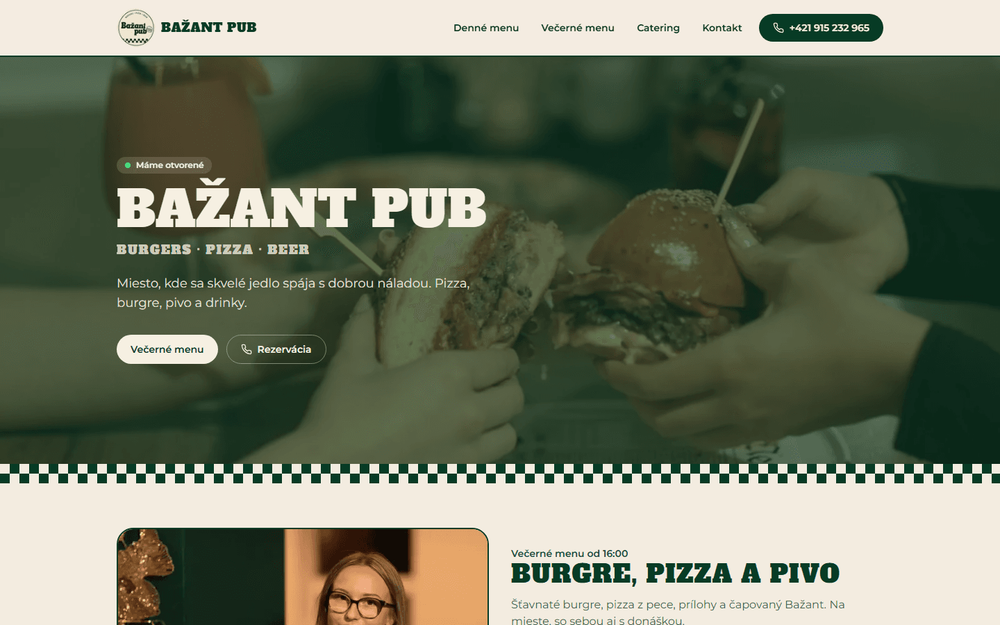 Web Bažant Pub Liesek
